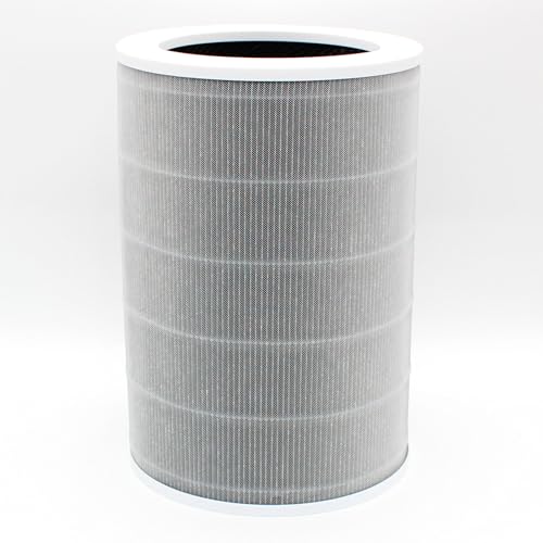 Filtro HEPA Premium Compatibile con Xiaomi Mi 2, 2H, 2S, 3, 3H, 3C, PRO Purificatore d'Aria, Filtro d'Aria con HEPA H13 & Filtro a Carboni Attivi, Sistema di filtraggio a 3 stadi, con Chip RFID