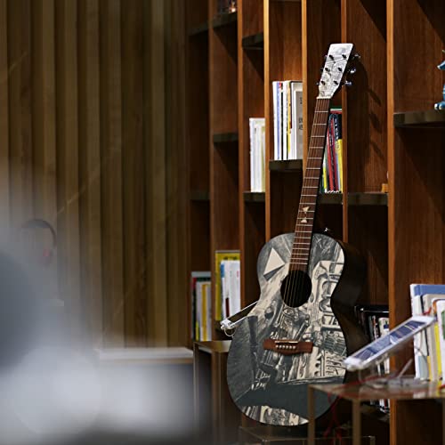 KOCAN instrument à cordes,Guitare Acoustique Placage,GENERAL SOUND Guitare acoustique plaquée 41 pouces Guitare folk pleine grandeur Dessus en bois d’épicéa Cheville tournante fermée avec sac de trans - Les Beatles, Paul McCartney, John Lennon, RIngo Starr, George Harrison KOCAN instrument à cordes,Guitare Acoustique Placage,GENERAL SOUND Guitare acoustique plaquée 41 pouces Guitare folk pleine grandeur Dessus en bois d'épicéa Cheville tournante fermée avec sac de trans – Image 6