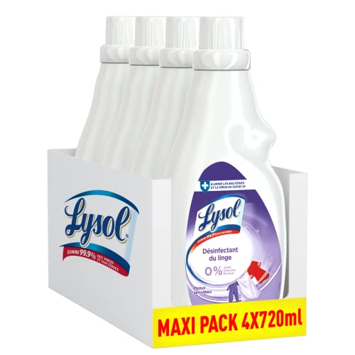 Lysol Désinfectant du Linge, Peaux sensibles - lot de 4 x 720ml