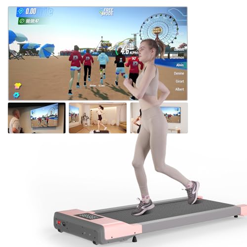 Superun Walking Pad max 159 KG/136 KG, Laufband für Zuhause mit Trainingseinheit, Leise Laufband...