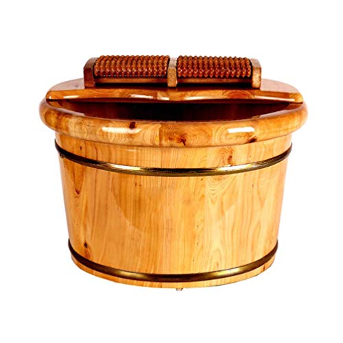 Spa de pies de madera para adultos, cubeta de baño