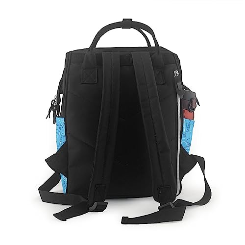 Sac à dos à couches géométrique multicolore taille unique pour parents - 3