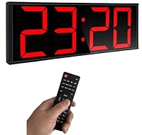 ETEBRG 17.3'' Huge Digital Wall Clock, Home Gym Interval Workout Timers, with Countdown, Stopwatch 2