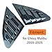 for Chevy Malibu 2016-2025 Rear Side Window Louvers, Racing Style Louvers Air Vent Scoop Shades Cover Blinds 1Pair - Glossy Black