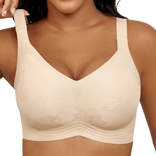 Image of Xcutting Women Wirefree Bras for Women Full Coverage No Underwire Everyday Bras Comfortable Wireless Padded Bras