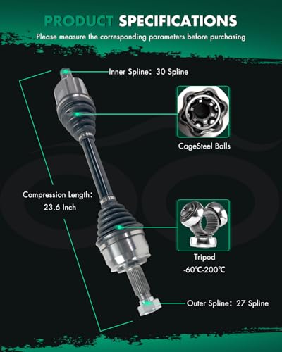 Image of SCITOO Front Left or Right CV Axle Assembly For 2018-2021 For Compass 2.4L