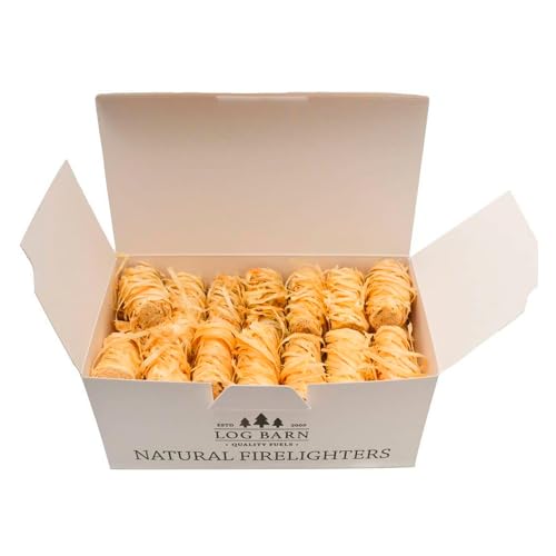 Log Barn Natural Firelighters, Box of 40