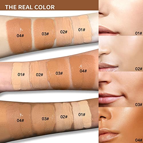 Easilydays Nourishing Liquid Foundation Concealer, Wheat Mousse Cloud Foundation, Concealer Foundation Cream, Durable Non-Removal Bb Cream Waterproof Moisturizing Brightening Seamless Camouflage Makeup thumb #4