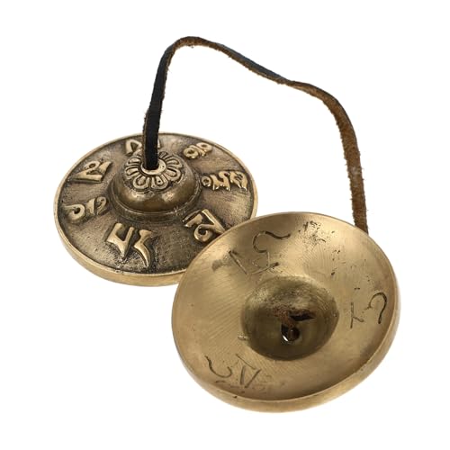 Abaodam Nepal Handmade Meditation Chime Bell Yoga Accessory Cymbal Bell for Meditation and Mindfulness