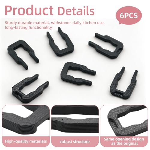 Klammer Besteckkorb für Miele Geschirrspüler Ersatzteile - Besteckkorb Spülmaschine Clips für Miele Spülmaschine G3xx Serie, Geschirrkorb Klammer Halter Set, Ersatzteile für 09759811 1107900 (6 Stück)