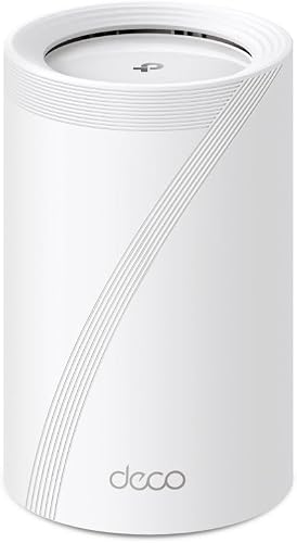 TP-Link Deco WiFi 7 Mesh BE9300 Deco Tri-Band BE65(3-Pack), Ethernet Port/Fibre 2.5 Gbps, WiFi Speed up to 9 Gbps, WPA3, 320 MHz Channels, 6 GHz - 2