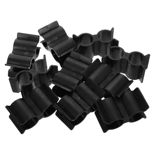 Abrazaderas de tubo dobles de nylon negro que evitan corrosión en ambientes húmedos