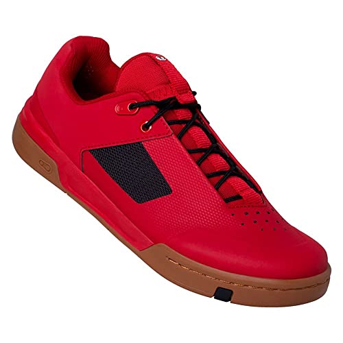 Crankbrothers Pizzo Timbro, Scarpe da Ciclismo Unisex-Adulto, Gomma Rossa e Nera, 44,5 EU