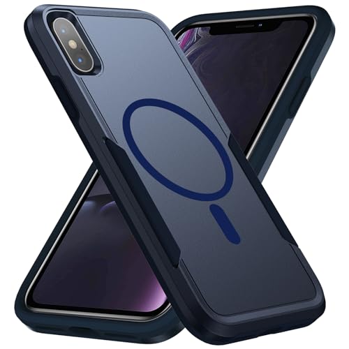 Teayoha for iPhone Xs Max Case,Fit for Magsafe Dual Layer Blue - image 1