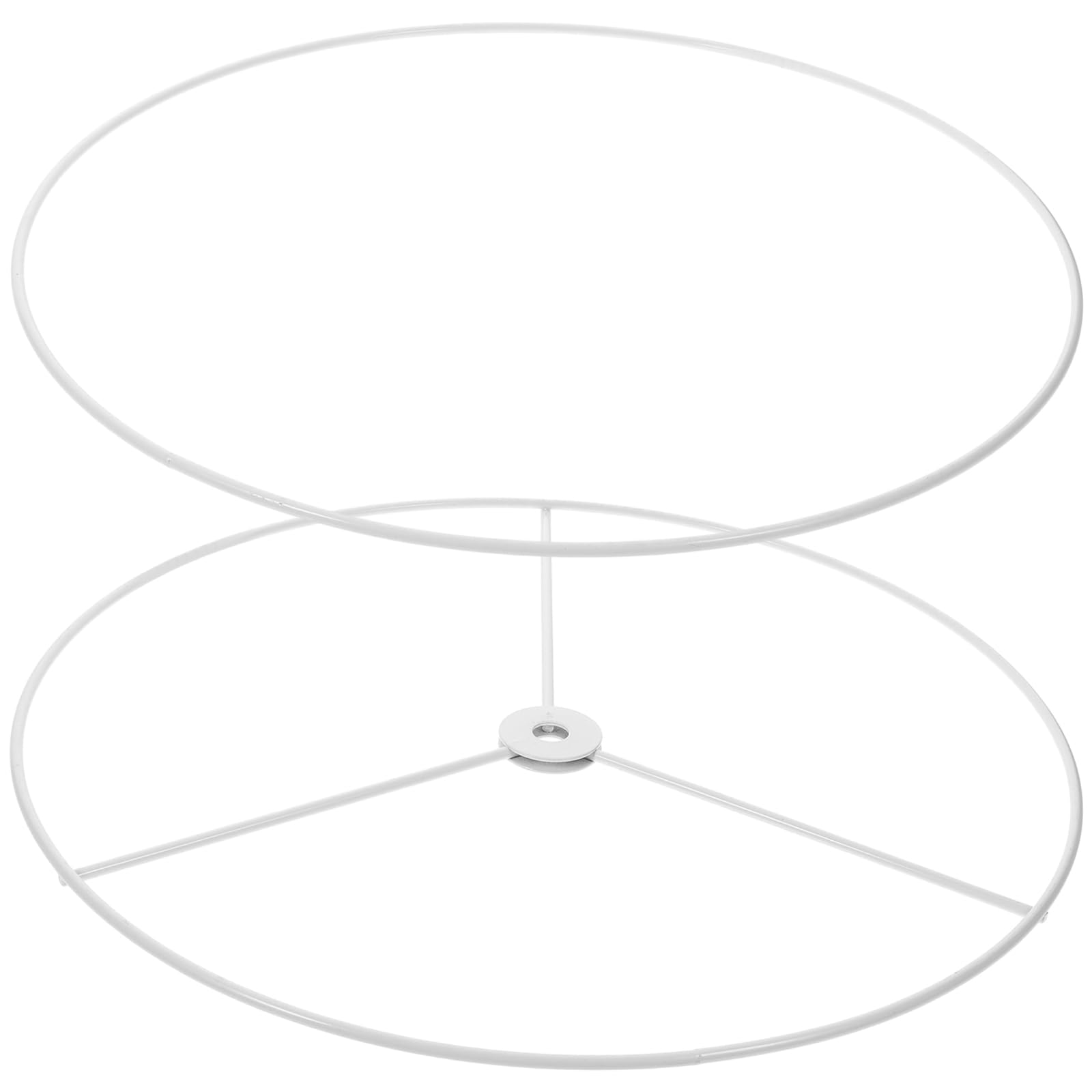 BESTOYARD 11.81In Round Lampshade Frame Bracket Ceiling Light Frame DIY Chandelier Accessory Lamp Shade Holder for Indoor Lighting