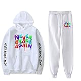 Asoiree Unisex Hoodie Sweatpant Set Tracksuit Men Women Sweatshirt Suit