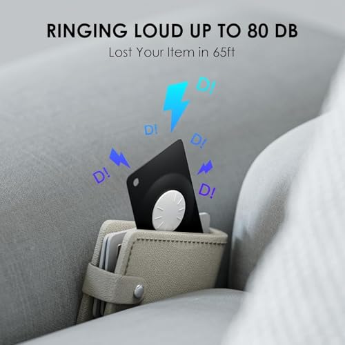 Image of Ultra Thin Wallet Tracker Card,1 PCS Smart Bluetooth Tracker Tag Works with Find My (iOS Only), Item Locator for Wallet,Key etc, IPX7 Waterproof, Replaceable Battery