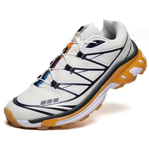 Generic Men's Trail Running Shoe, Outdoor Lightweight Non Slip Hiking Shoes, Walking Sneakers for Walking All Day(E,7.5/40)