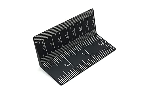 Taytools 774175 Drill Bit Depth Stop Setting Gauge 0-3” or 0-80 mm Anodized Aluminum