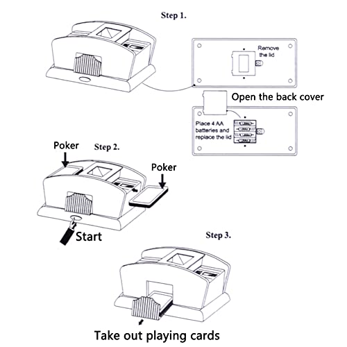 Infijyon 2-Deck Automatic Card Shuffler,Electric Card Shuffler, Us Plug/Battery Operated,For Home & Party Use #TOP5