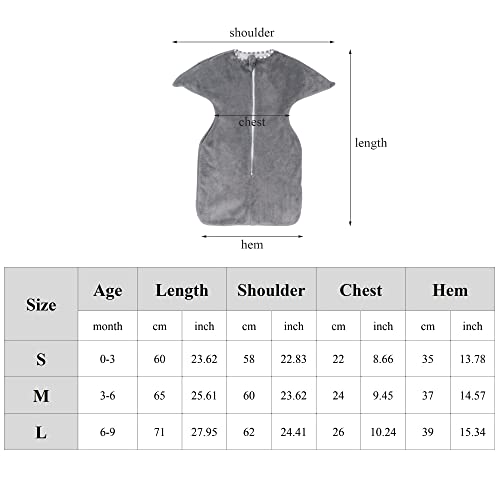 Zigjoy Baby Wearable Blanket With 2-Way Zipper Easy To Use Flannel Soft And Skin-Friendly Sleep Bag With Sleeves 2.0 Tog Swaddle Transition Sleep Bag Sack Clothes For 0-3 Months/3-6 Months/6-9 Months #TOP5