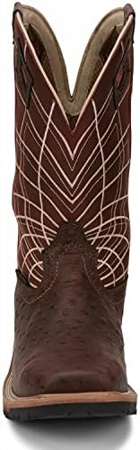 Justin Men's Derrickman Western Work Boot Composite Toe Cognac 10 D(M) US | Image 4