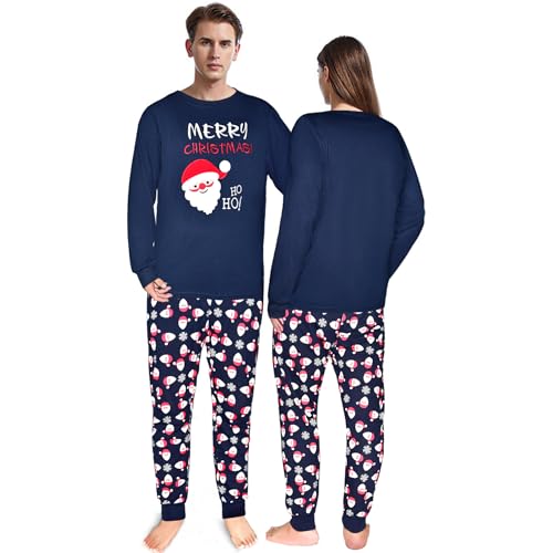 SkiBeaut Christmas Pajamas Set for Women Man2