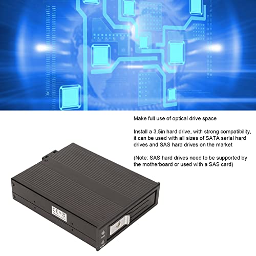 Caja externa para disco duro 3.5in con ventilador y llave miniatura 6