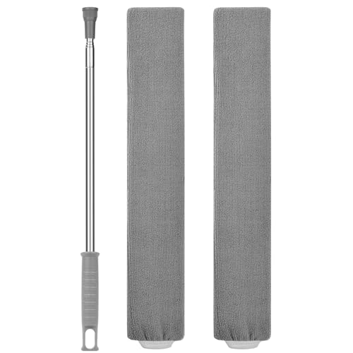 Vicloon Spolverino Retractable Gap Dust Cleaner Spazzola Antipolvere Sotto Apparecchiatura Pieghevole, Lavabile, Estensibile Flessibile, Microfibra per Pulire Letto, Divano