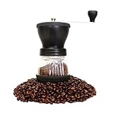 Manual Coffee Grinder - Adjustable Ceramic Burr Grinders with Hand Crank