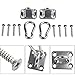 NTCLHFXU Industrial Steel 8mm Rigging Hardware Square Eye Plate Anchors Hook for Balcony Patioes Swing Chair Installation Strong Hanging Hook