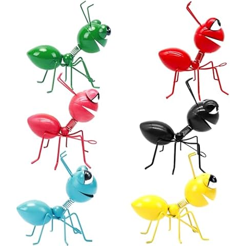 Cruis Cuka Metal Yard Art Garden Decorative Cute Ant Outdoor Wall Sculptures - Set of 6 Cover