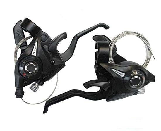 CYBIC Bicycle Gear Shifter Set, 21-Speed (7x3), Black-picture-22