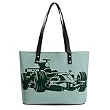 Damenhandtasche Rennwagen Leder Tote Bag Top Handle Satchel Bags Für Damen