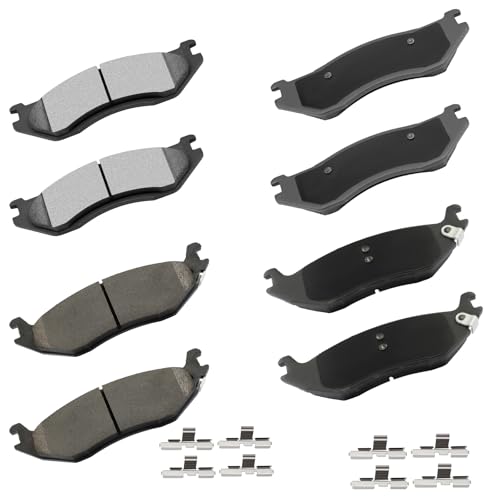 Image of cciyu D966 D898 Brake Pads w /Hardware Front Rear Disc Brake Pad Set | Fit For Dodge For Durango 2004-2006,For Ram 1500 2002-2005