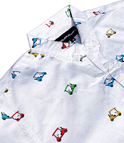 Image of Molokai Surf Button Down Slim Fit Hawaiian Short Sleeve Shirts