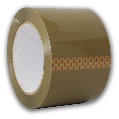 BM Paper Tan Brown 2.0 MIL Tape 3'' X 110 Yards (330' ft) Heavy Duty Carton Packing Packaging Sealing Tape (36-Rolls) Cover