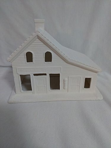 Village General Store 5" Ready to Paint Ceramic Bisque