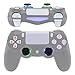 eXtremeRate LED Kit DTFS (DTF 2.0) D-Pad L1 R1 R2 L2 Trigger Joysticks Boutons Compatible avec ps4 CUH-ZCT2 Manette(Contrôleur Non Inclus)-Blanche