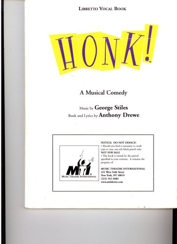 Honk! (A Musical Comedy, Libretto): George Stiles: Amazon.com: Books