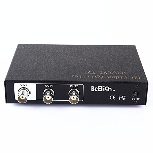BeElion AHD/CVI/TVI 1CH in 2 Channel Output Video Amplifier Splitter Distributor