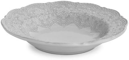 Arte Italica Merletto Pasta/Soup Bowl, White