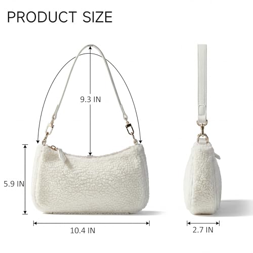 Image of VODIU Clutch Tote Handbags with 2 Removable Straps and Zipper Closure Crossbody Bags Shoulder Purse Handbag for Women