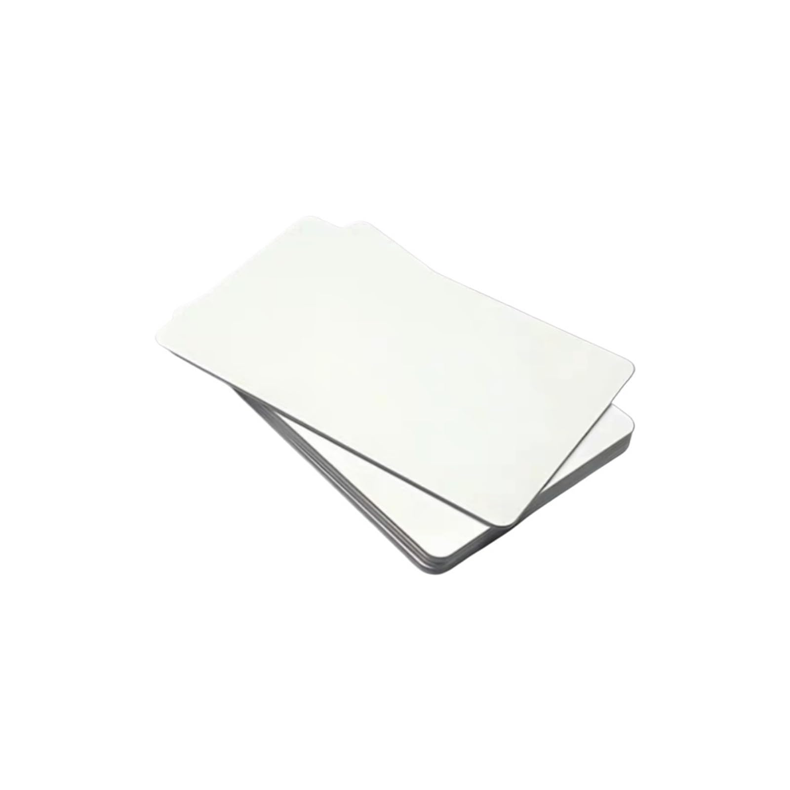 Lot de 100 cartes blanches vierges en PVC imprimables