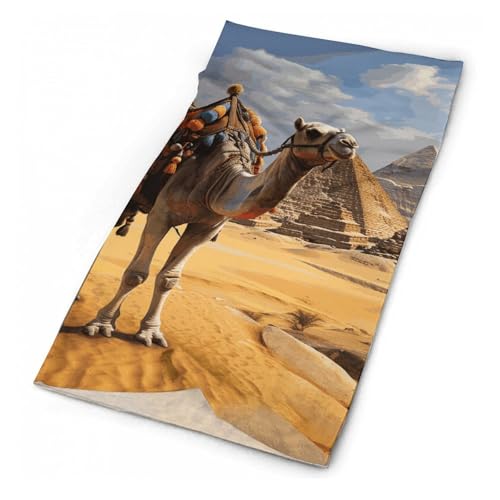 Neck Gaiter Wind-Proof Breathable Face Mask Pyramid Camel Face Cover Sun Cooling Dustproof Mask Balaclava Bandana Headwear for Women Men Hiking Fishing miniatura 1