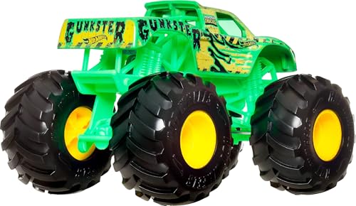 Hot Wheels Monster Trucks, Oversized Monster Truck, 1:24 Scale Die-Cast Toy Truck with Giant Wheels and Cool Designs image 4