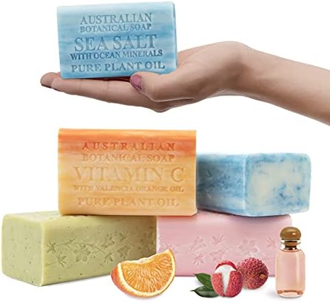 Australian Botanical Soap Vegan Friendly Variety Bars, 6.6 oz, Pack of 4