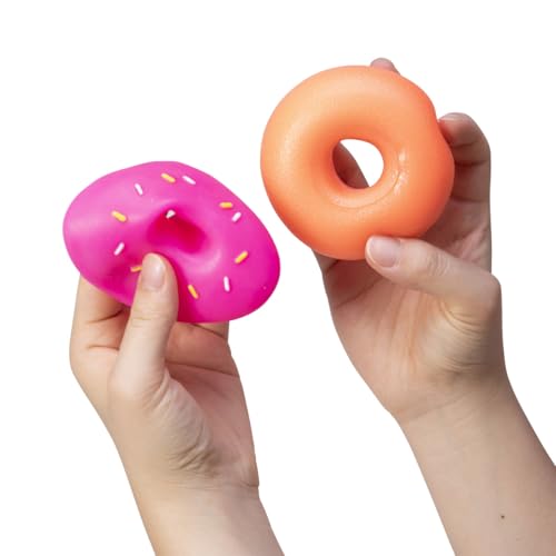 image for Schylling NeeDoh Dohnuts - Sensory Fidget Toy - Assorted Colors - Ages