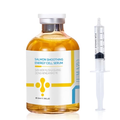 Salmon Anti-Wrinkle Serum, Salmon Water Light Anti-Wrinkle Essence, Esperma De SalmóN Para La Cara 50ml /1.76 Fl Oz (1pc)