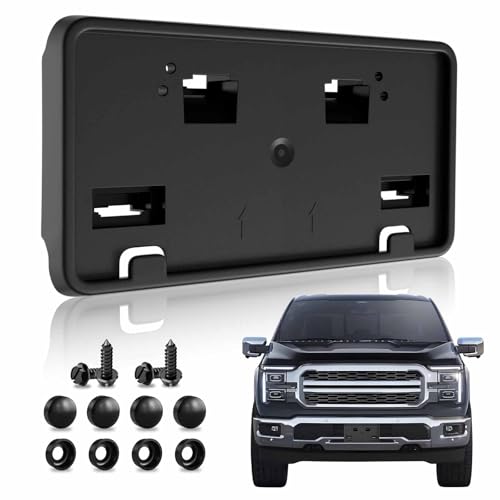 License Plate Bracket for 2024 2025 2026 Ford F-150 Accessories, Front Bumper Mount Frame Holder No-Drill fits XL XLT Lariat RL3Z-17A385-AA by YIDEEAUTO - Used condition - US$21.22